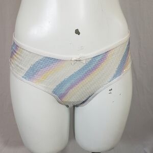 Victoria secret rainbow sequin cheeky panty Size S